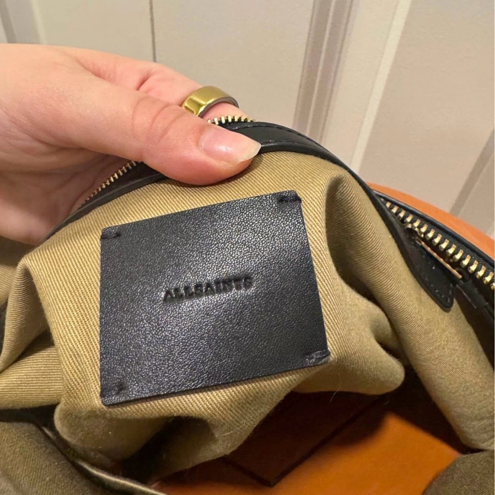 All Saints Brown Leather Shoulder Bag and Wallet - Picture 3 of 8